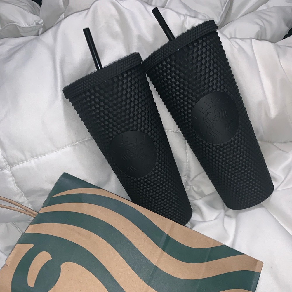 Limited edition Starbucks matte black studded cup